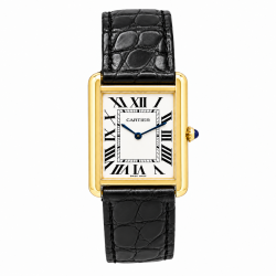 Cartier Tank Solo Large W1018855 18K Yellow Gold Watch